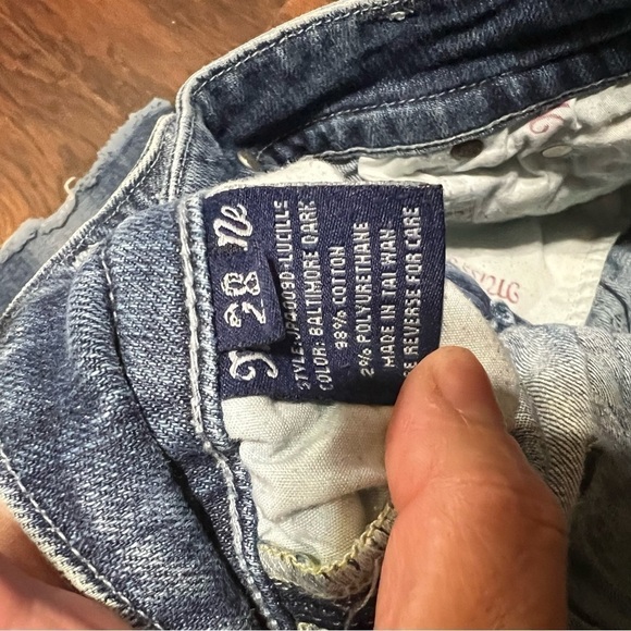 MISS ME JEANS size 28 style: JP4009D-LUCILLE color Baltimore Dark EuC - Picture 13 of 15